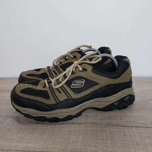 skechers after burn memory fit strike on men's walking shoes